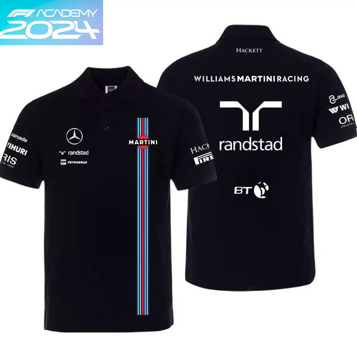 2024 Polo Williams Randstad Racing F1 Formula One Coton Homme